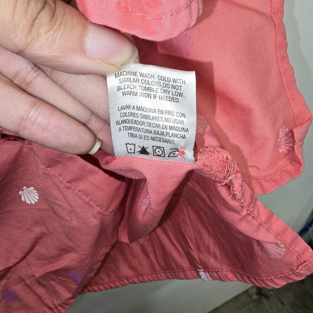 Basic Edition Women's Slevess Top Size 3X Button Up Pink(C39) - Picture 4 of 5